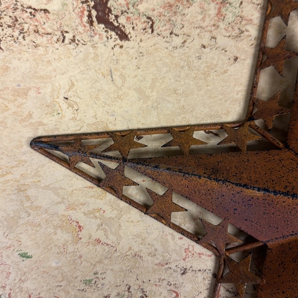 Rustic 3D Metal Star with hanger 12” - Picture 7 of 8